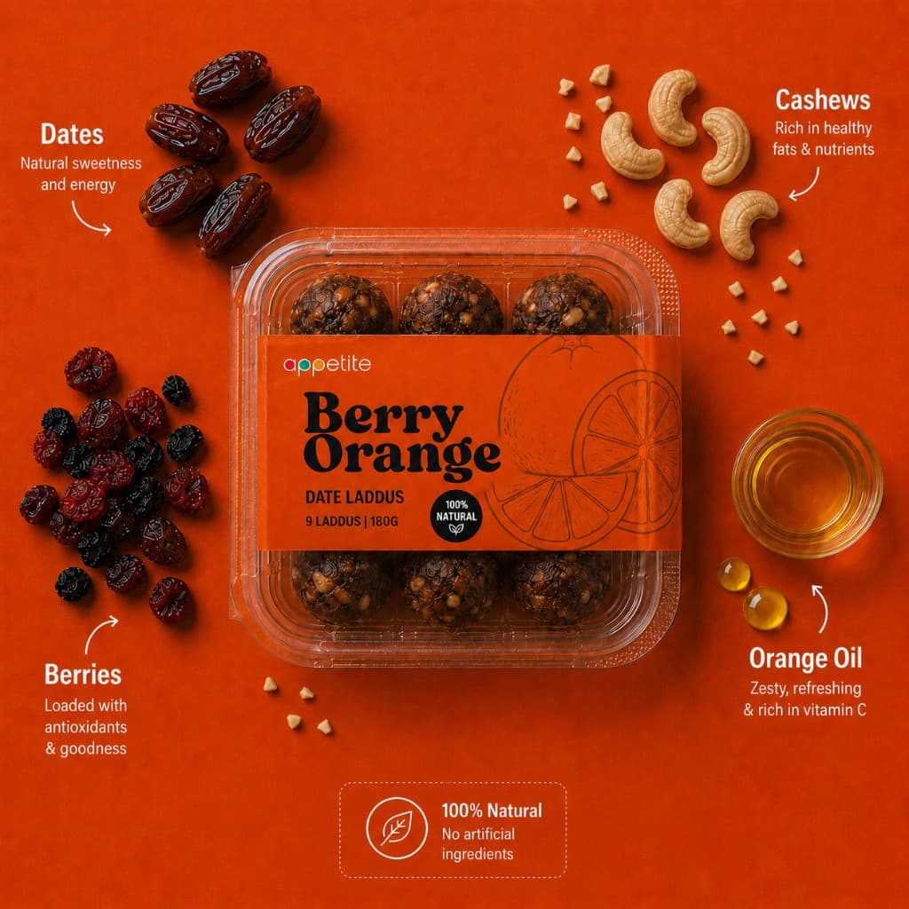 Berry Orange Date Laddu 2
