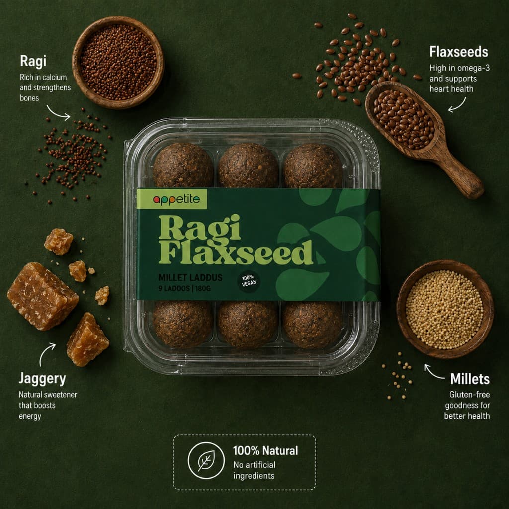 Ragi Flaxseed Laddu 2