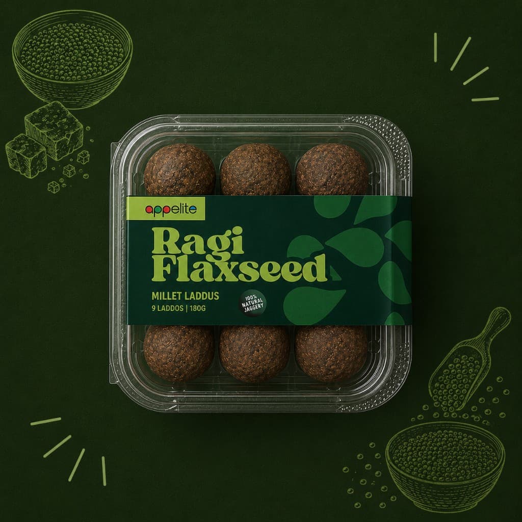 Ragi Flaxseed Laddu 1