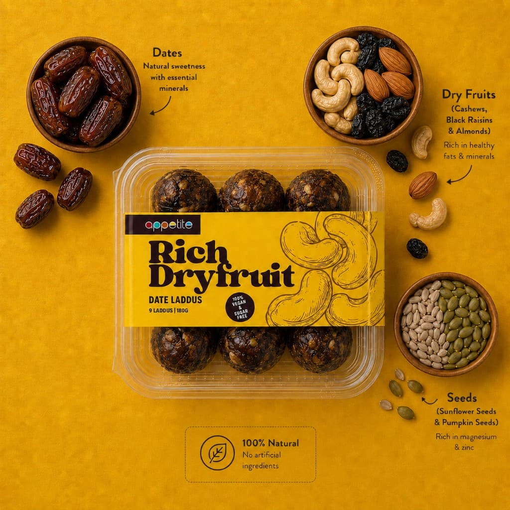 Rich Dryfruit Date Laddu 2